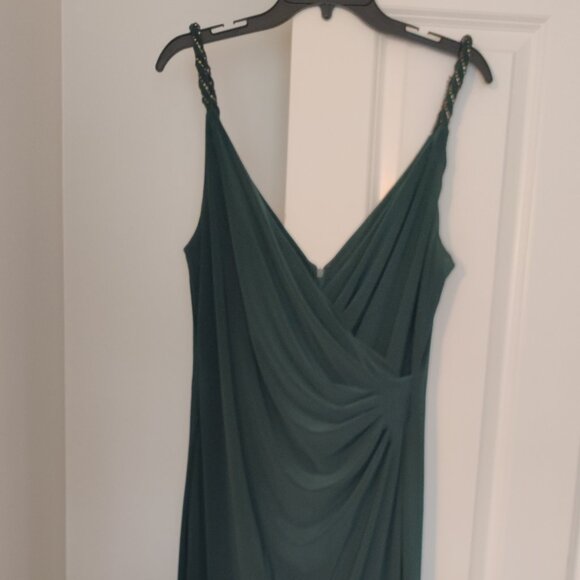 Lauren Ralph Lauren Dresses & Skirts - Size 12 Lauren Ralph Lauren Beaded Strap Jersey Gown Green Fern Emerald Dress